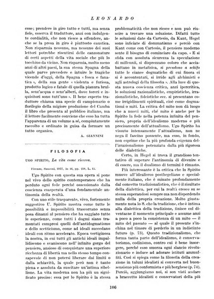 Leonardo rassegna mensile della coltura italiana