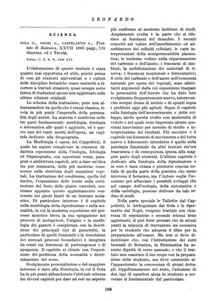 Leonardo rassegna mensile della coltura italiana