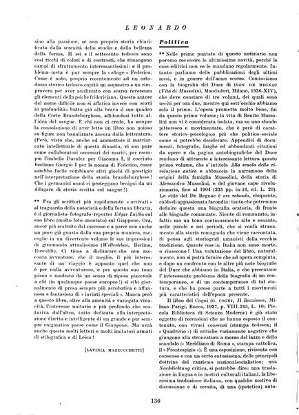 Leonardo rassegna mensile della coltura italiana