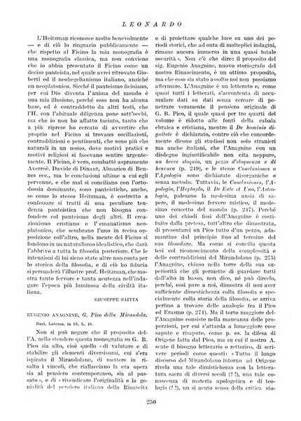 Leonardo rassegna mensile della coltura italiana