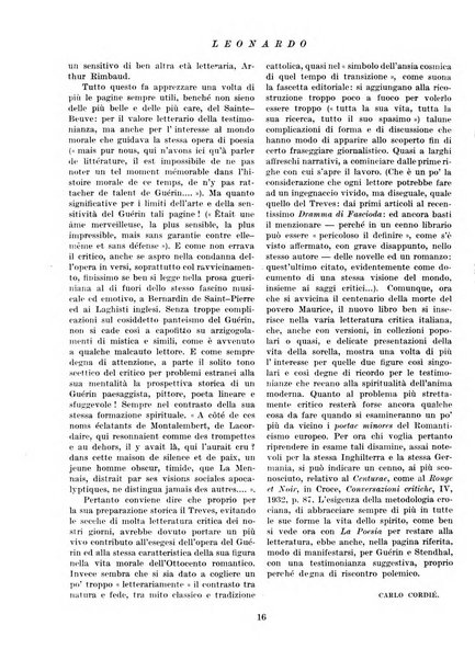 Leonardo rassegna mensile della coltura italiana