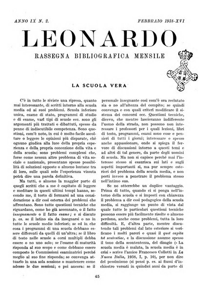 Leonardo rassegna mensile della coltura italiana