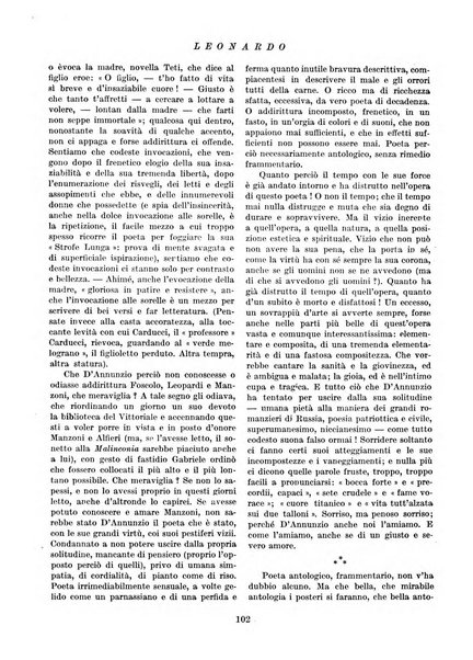 Leonardo rassegna mensile della coltura italiana