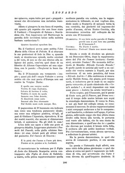 Leonardo rassegna mensile della coltura italiana