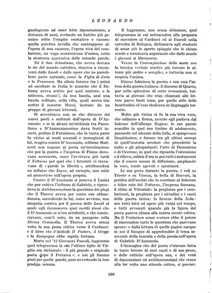 Leonardo rassegna mensile della coltura italiana