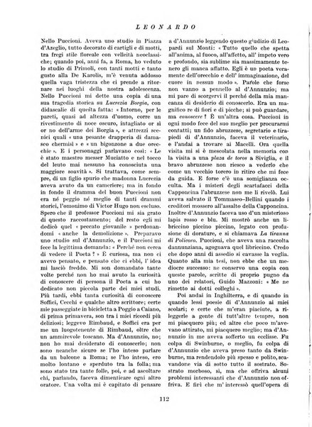 Leonardo rassegna mensile della coltura italiana