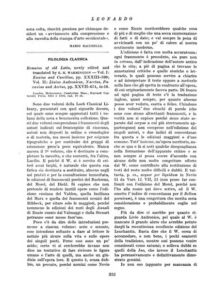 Leonardo rassegna mensile della coltura italiana