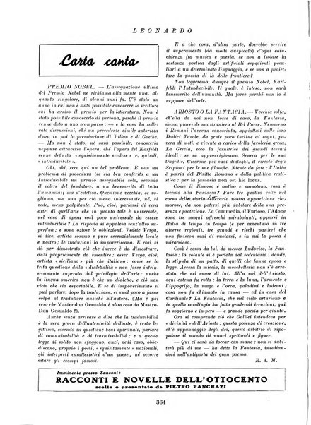 Leonardo rassegna mensile della coltura italiana