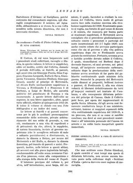 Leonardo rassegna mensile della coltura italiana