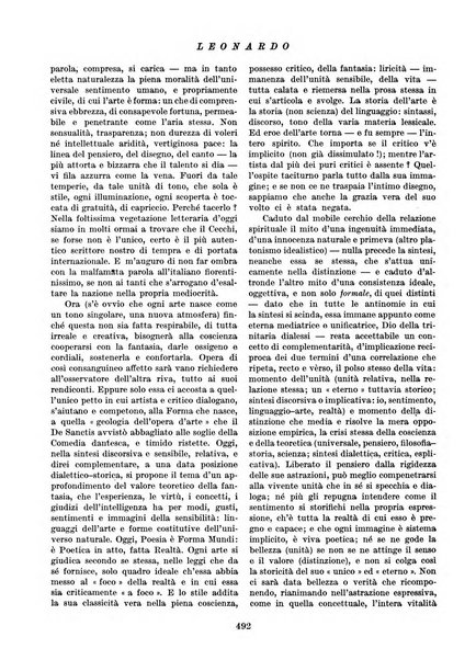 Leonardo rassegna mensile della coltura italiana