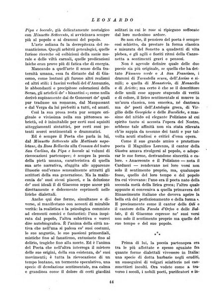 Leonardo rassegna mensile della coltura italiana