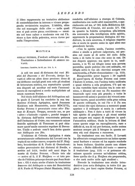 Leonardo rassegna mensile della coltura italiana