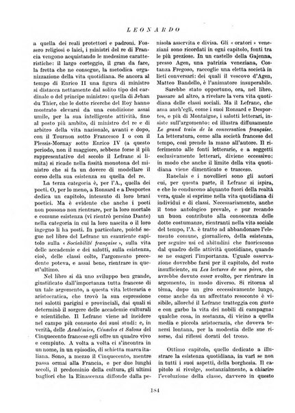 Leonardo rassegna mensile della coltura italiana