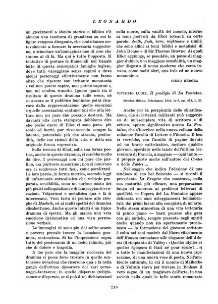 Leonardo rassegna mensile della coltura italiana