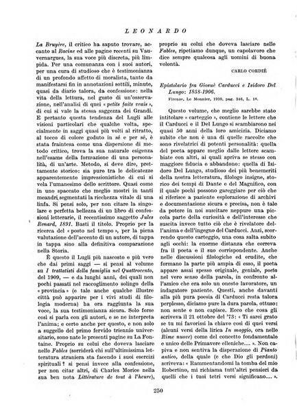 Leonardo rassegna mensile della coltura italiana