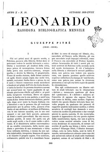 Leonardo rassegna mensile della coltura italiana