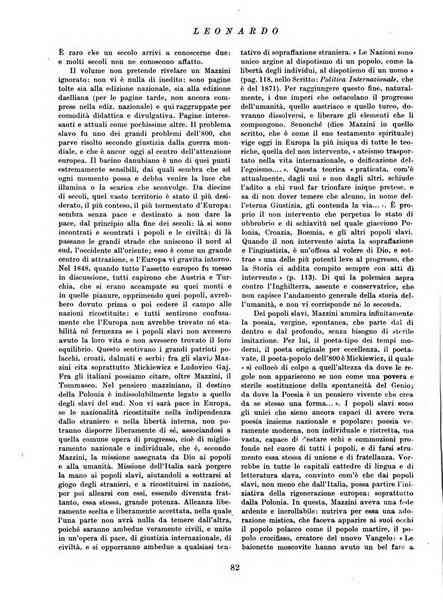 Leonardo rassegna mensile della coltura italiana