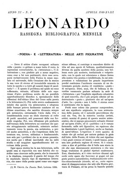 Leonardo rassegna mensile della coltura italiana