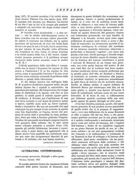 Leonardo rassegna mensile della coltura italiana