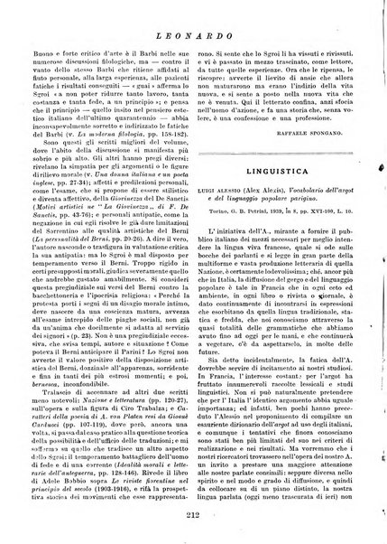 Leonardo rassegna mensile della coltura italiana