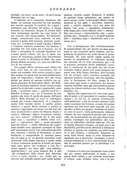 Leonardo rassegna mensile della coltura italiana