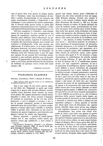 Leonardo rassegna mensile della coltura italiana