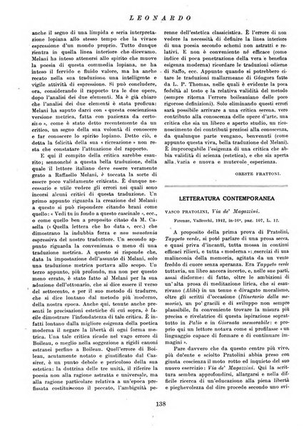 Leonardo rassegna mensile della coltura italiana