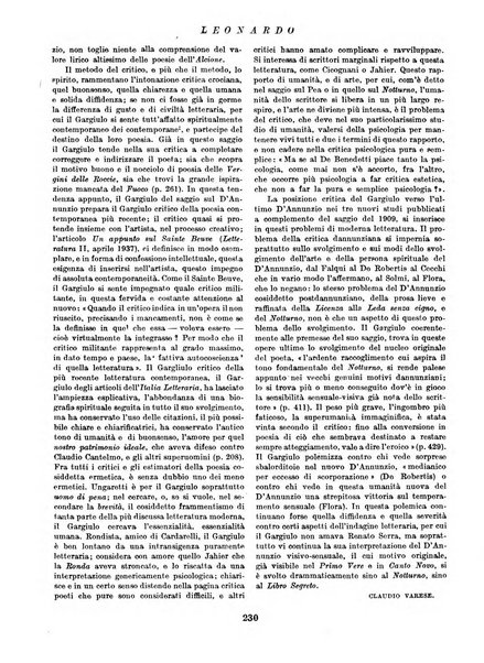 Leonardo rassegna mensile della coltura italiana