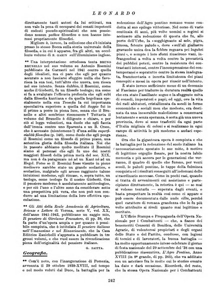 Leonardo rassegna mensile della coltura italiana