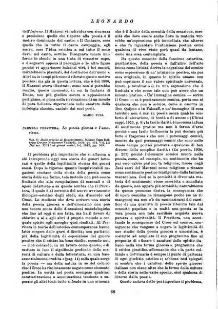 Leonardo rassegna mensile della coltura italiana