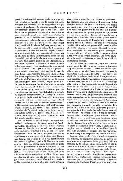 Leonardo rassegna mensile della coltura italiana