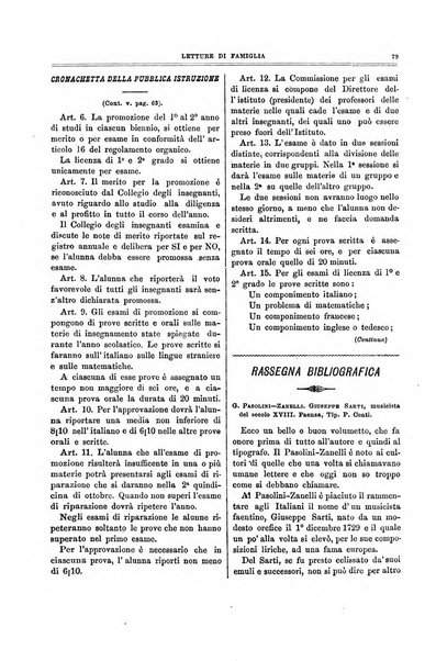 Letture di famiglia giornaletto