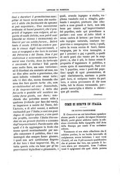 Letture di famiglia giornaletto