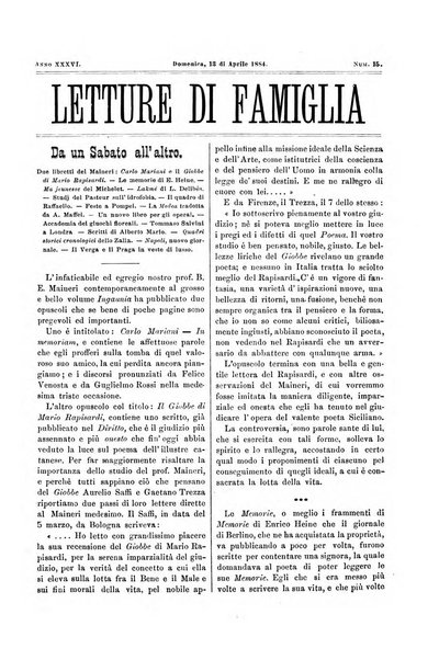 Letture di famiglia giornaletto