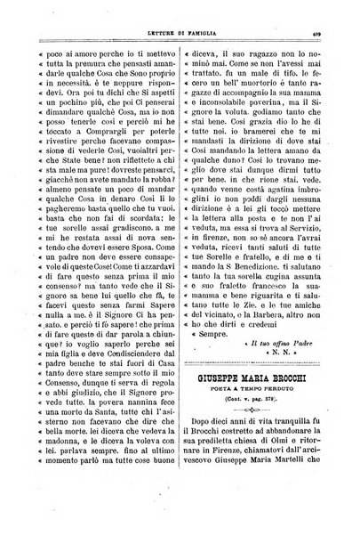 Letture di famiglia giornaletto