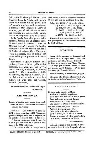 Letture di famiglia giornaletto