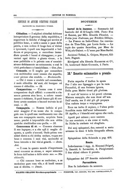 Letture di famiglia giornaletto