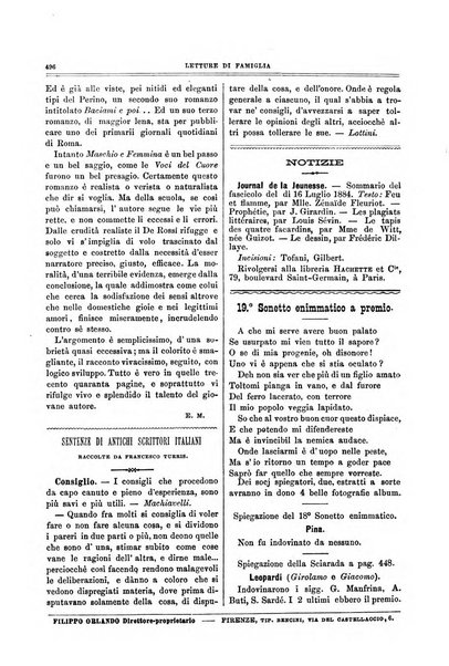 Letture di famiglia giornaletto