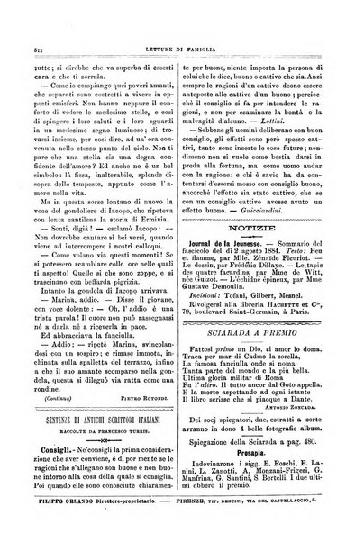 Letture di famiglia giornaletto