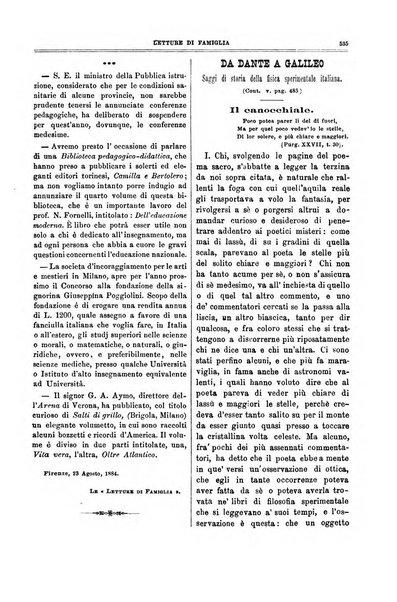 Letture di famiglia giornaletto