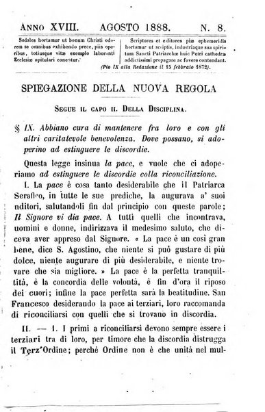 Letture francescane periodico mensile religioso dedicato ai figli terziarii di san Francesco d'Assisi