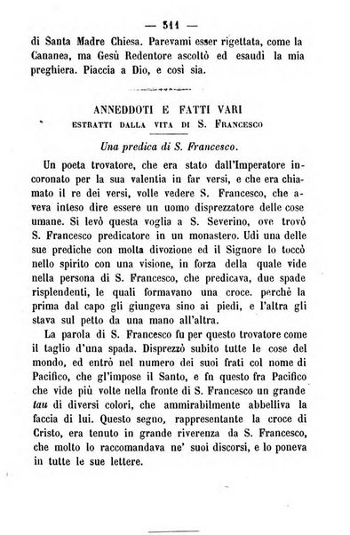 Letture francescane periodico mensile religioso dedicato ai figli terziarii di san Francesco d'Assisi