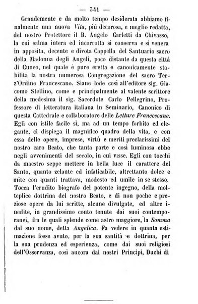 Letture francescane periodico mensile religioso dedicato ai figli terziarii di san Francesco d'Assisi