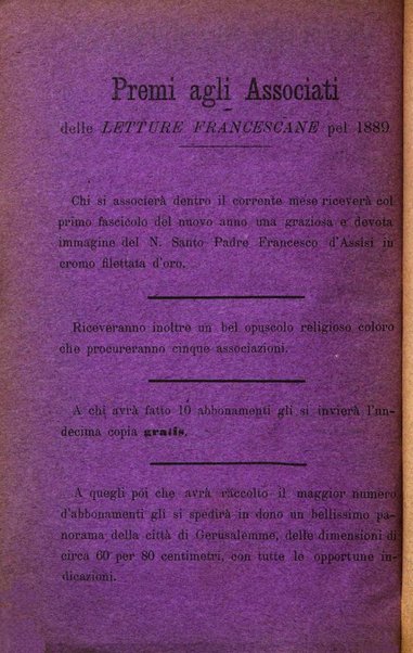 Letture francescane periodico mensile religioso dedicato ai figli terziarii di san Francesco d'Assisi