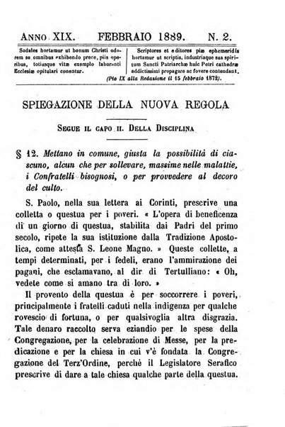 Letture francescane periodico mensile religioso dedicato ai figli terziarii di san Francesco d'Assisi