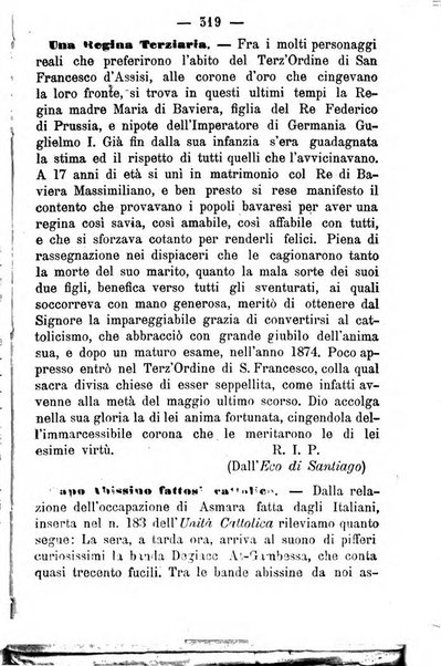 Letture francescane periodico mensile religioso dedicato ai figli terziarii di san Francesco d'Assisi