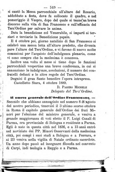 Letture francescane periodico mensile religioso dedicato ai figli terziarii di san Francesco d'Assisi