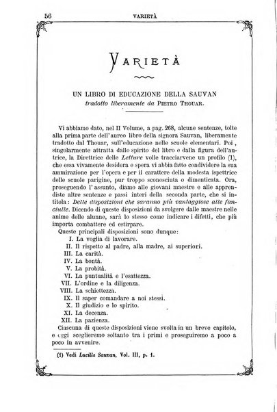 Letture per le giovinette