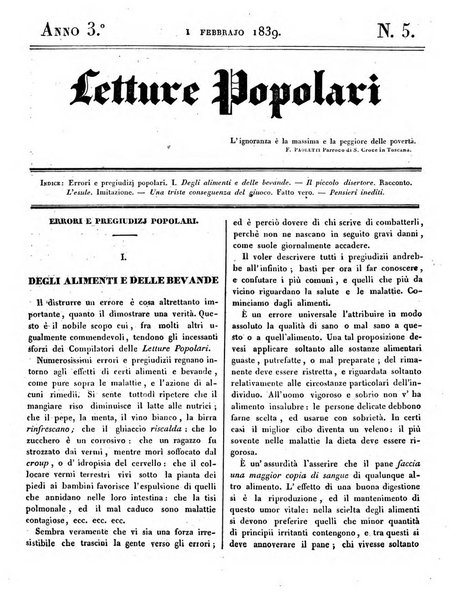 Letture popolari