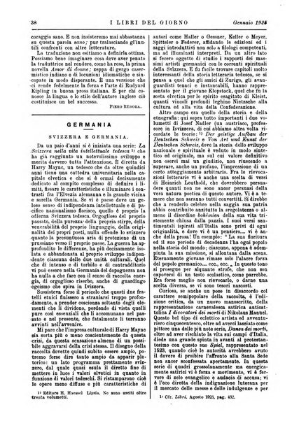 I libri del giorno rassegna mensile internazionale